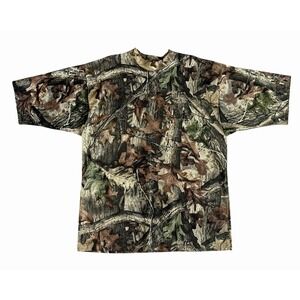 Vintage Sasquatch Shirt Men's XL Hunting Camo Advantage Timber Mesh USA Outdoors